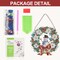 Christmas Diamond Painting Hanging Ornament, 5D Special Shape Snowman Wreath Diamond Art, Crafts for Adults DIY Gem Art, Acrylic Home Garden Decor Wall Art with Chain, Box Kit, 7.87x7.87inch